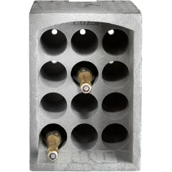 Gifi Range-bouteilles 12 emplacements gris Sale