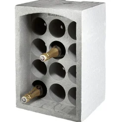 Gifi Range-bouteilles 12 emplacements gris Sale