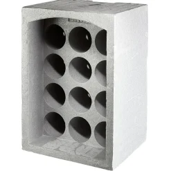 Gifi Range-bouteilles 12 emplacements gris Sale