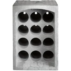 Gifi Range-bouteilles 12 emplacements gris Sale