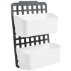 Gifi Rangement de porte ajustable gris