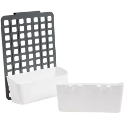 Gifi Rangement de porte ajustable gris