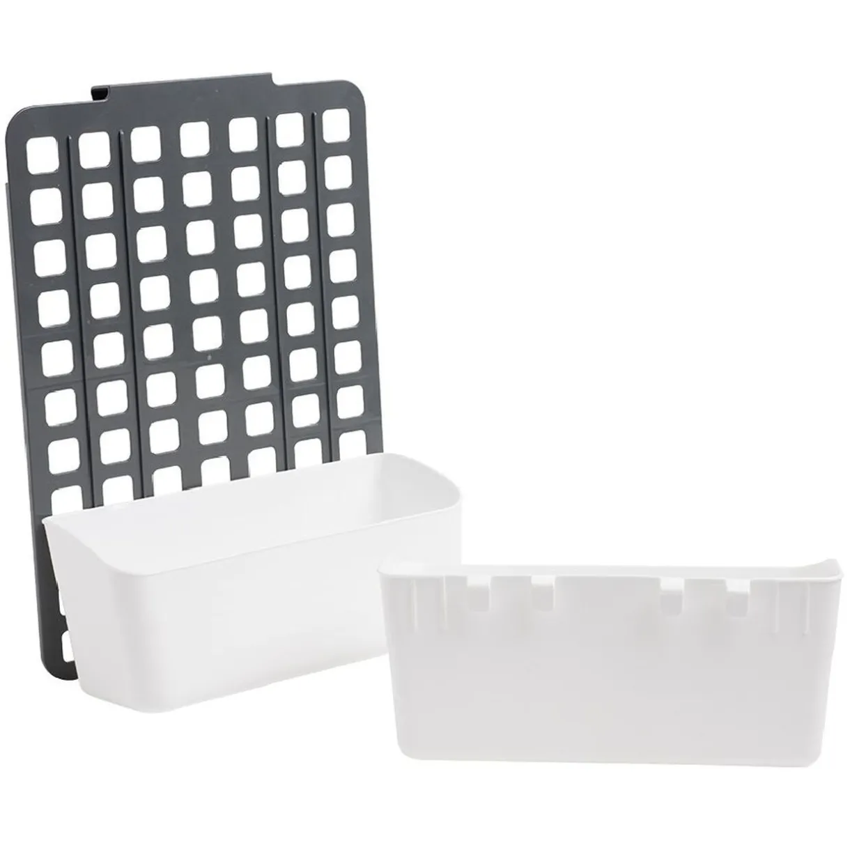 Gifi Rangement de porte ajustable gris