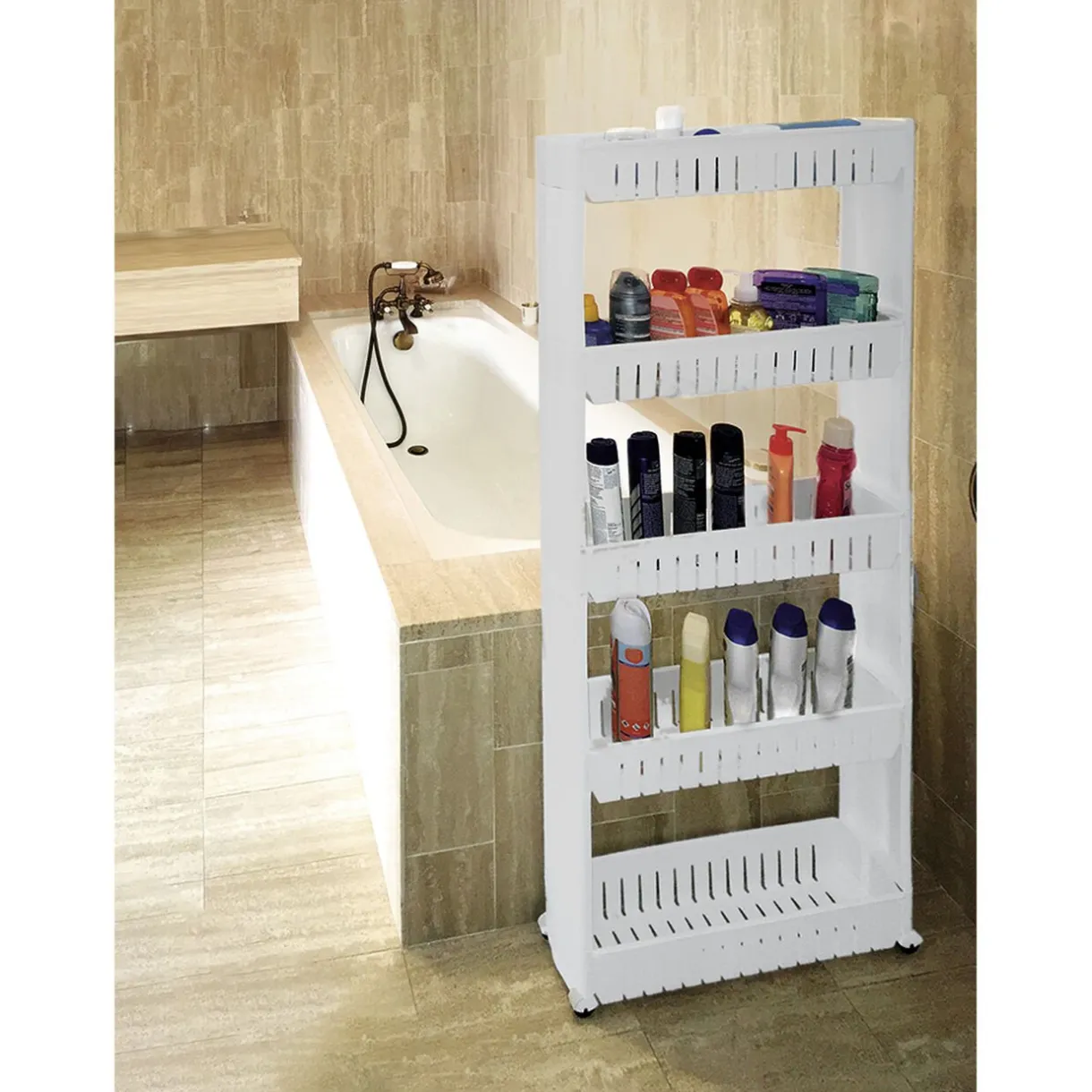 Gifi Resserre 2en1 avec fonction table blanc Hot
