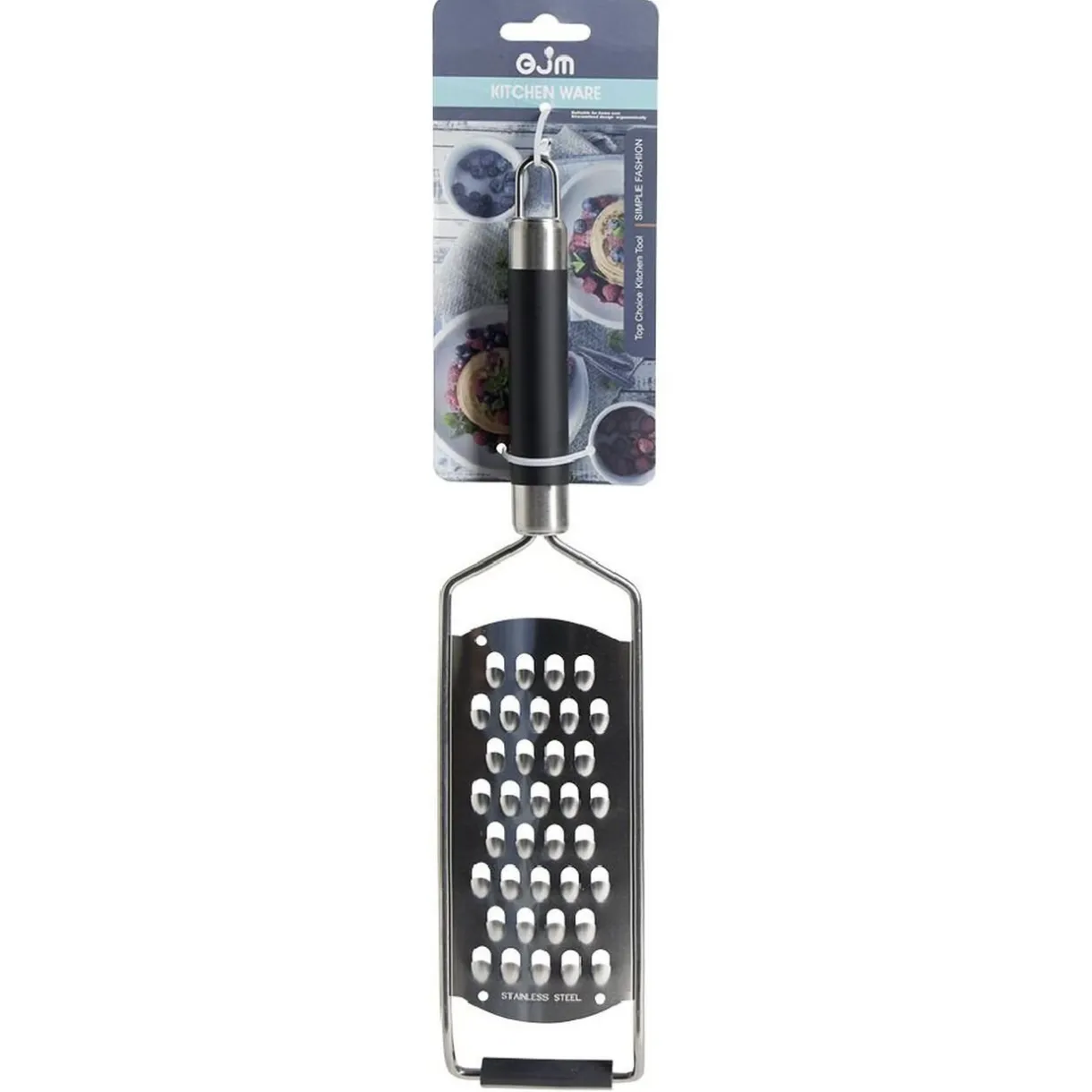 Gifi Râpe en inox manche inox avec manche en plastique L.32cm Best