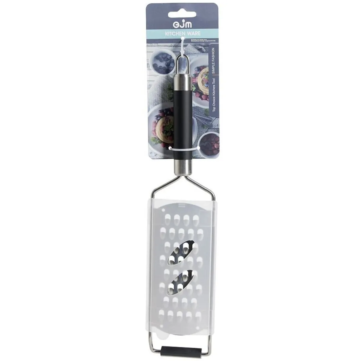 Gifi Râpe en inox manche inox avec manche en plastique L.32cm Best