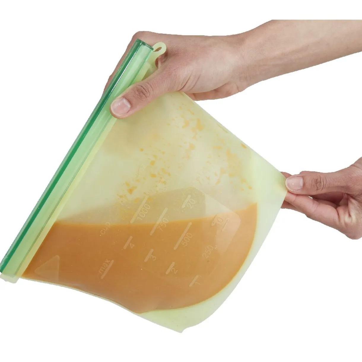 Gifi Sac de conservation alimentaire silicone réutilisable 1L x2 Hot