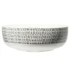 Gifi Saladier bas en porcelaine intérieur uni, extérieur décoré Ø23xH8cm New