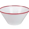 Gifi Saladier blanc bord coloré Discount
