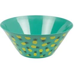 Gifi Saladier bleu motif Ananas Summer smile