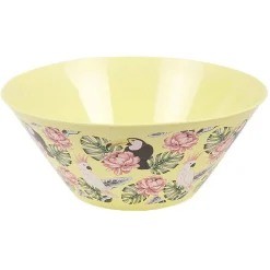 Gifi Saladier décor oiseau et feuille