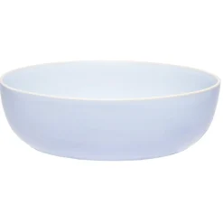Gifi Saladier en faïence bleu turquoise avec liseré crème