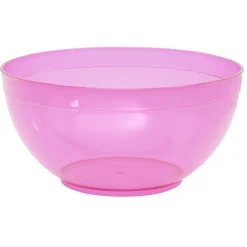 Gifi Saladier en plastique coloré avec couverts de service