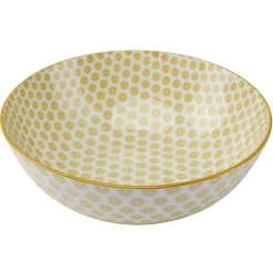 Gifi Saladier en porcelaine motif graphique coloré x2