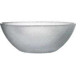 Gifi Saladier en verre design relief transparent x2