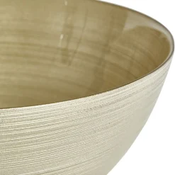 Gifi Saladier en verre doré Ø30xH10cm Discount