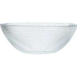 Gifi Saladier en verre effet relief Ø26cm