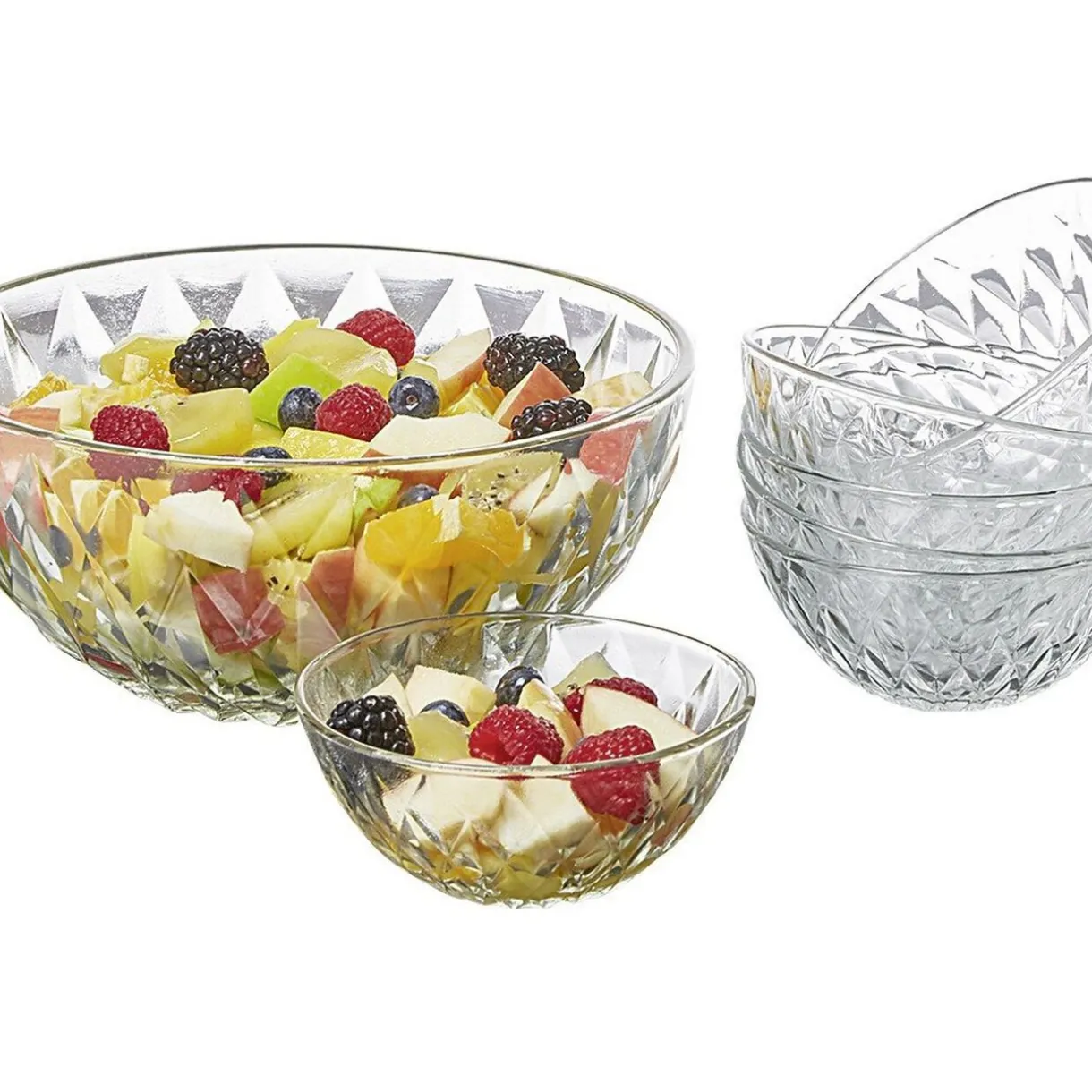 Gifi Saladier et 6 coupelles Diamond Best