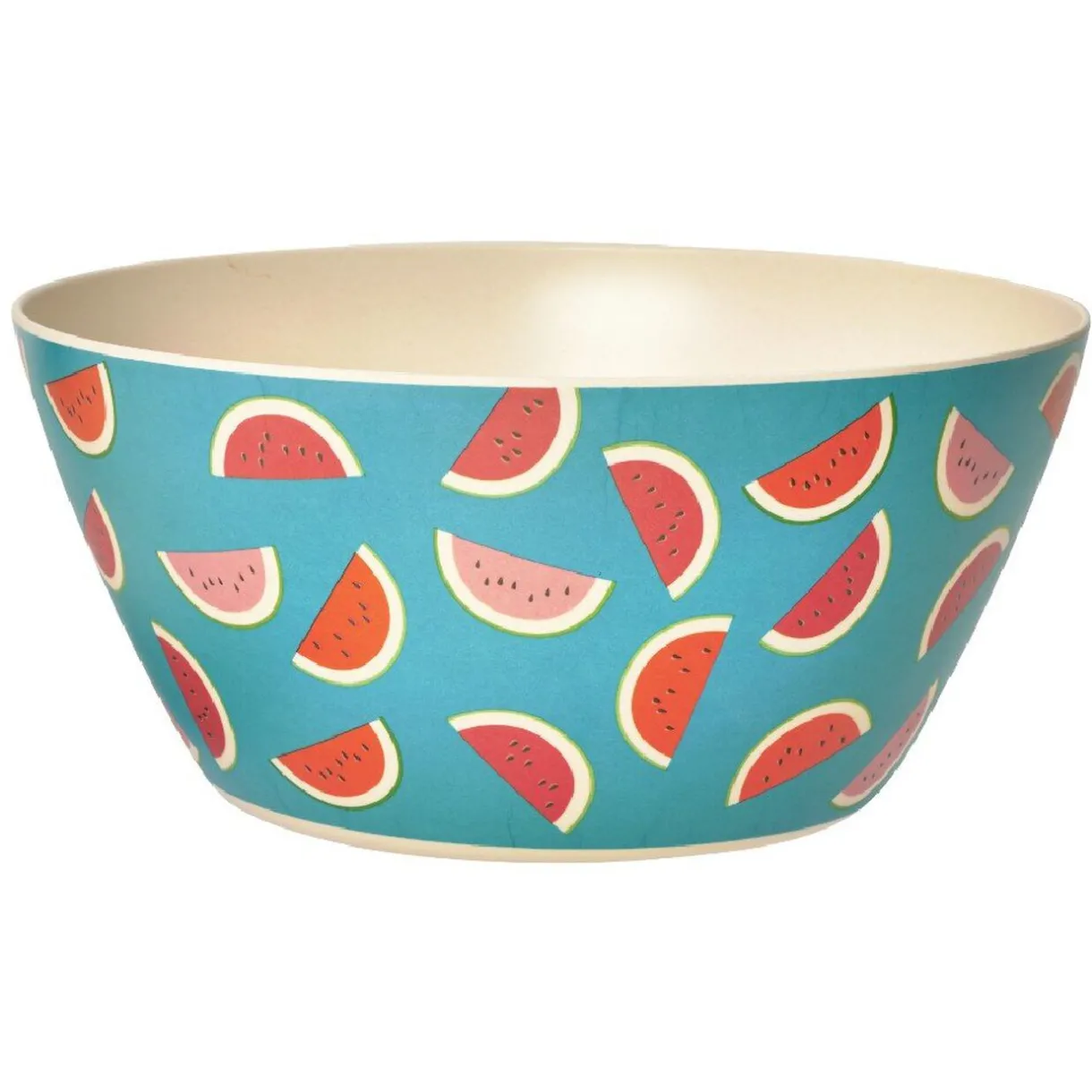 Gifi Saladier motif pastèque en plastique et bambou Outlet