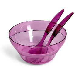 Gifi Saladier plastique Ø25cm avec couverts à salade - 3 modèles Online
