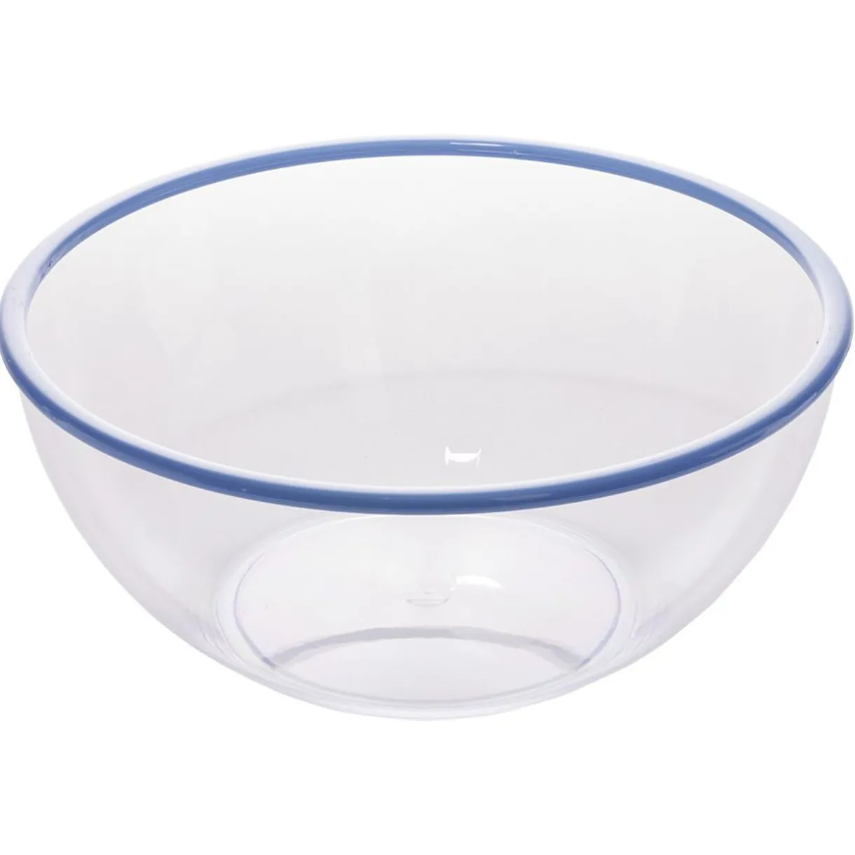 Gifi Saladier plastique transparent bordure coloré Ø28xH12,2cm