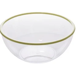 Gifi Saladier plastique transparent bordure coloré Ø28xH12,2cm