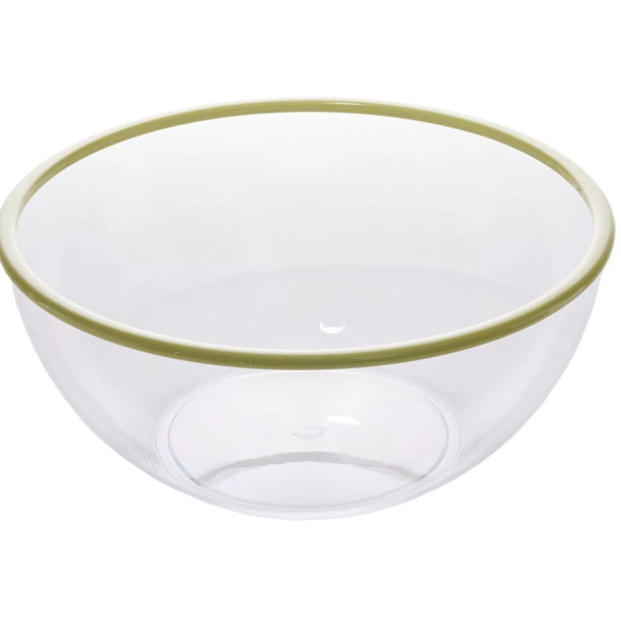 Gifi Saladier plastique transparent bordure coloré Ø28xH12,2cm