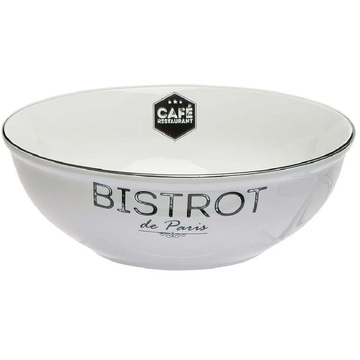 Gifi Saladier porcelaine blanc Bistrot de Paris Online