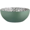 Gifi Saladier porcelaine porcelaine intérieur motif feuillage Ø23xH8,8cm