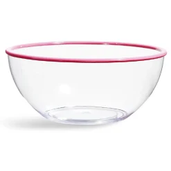 Gifi Saladier transparent au bord coloré