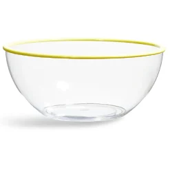 Gifi Saladier transparent au bord coloré