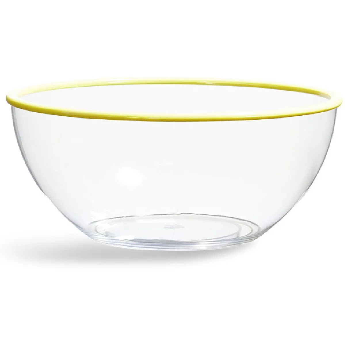 Gifi Saladier transparent au bord coloré