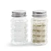 Gifi Salière et poivrière de table en verre et inox 50ml Discount