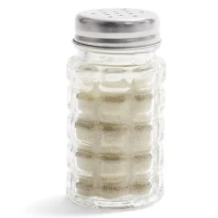 Gifi Salière et poivrière de table en verre et inox 50ml Discount
