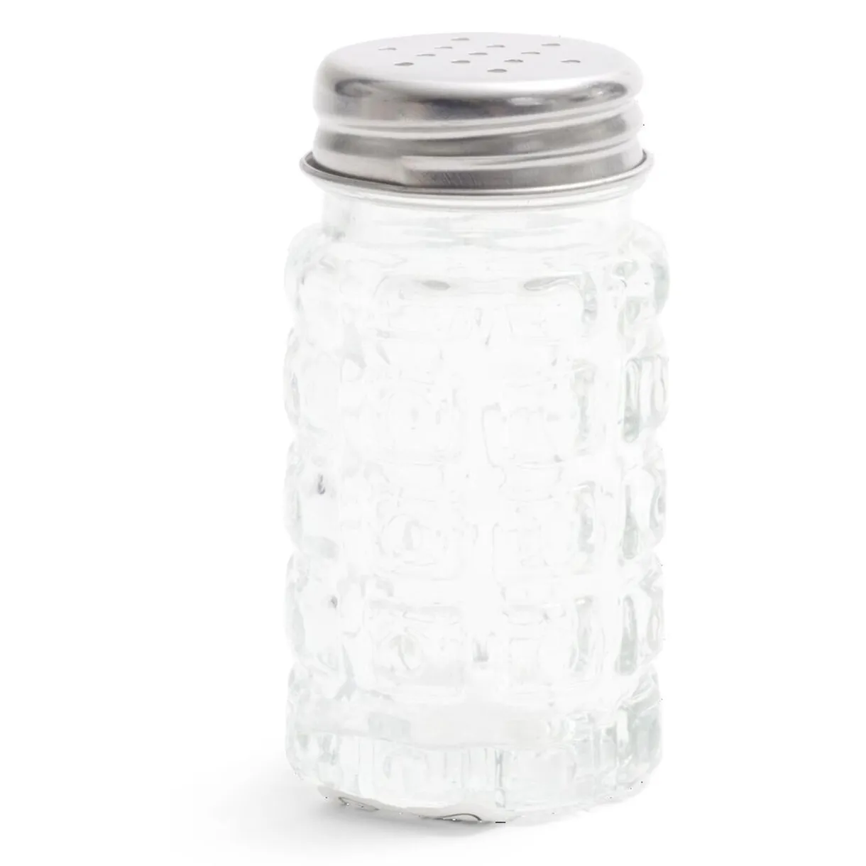 Gifi Salière et poivrière de table en verre et inox 50ml Discount