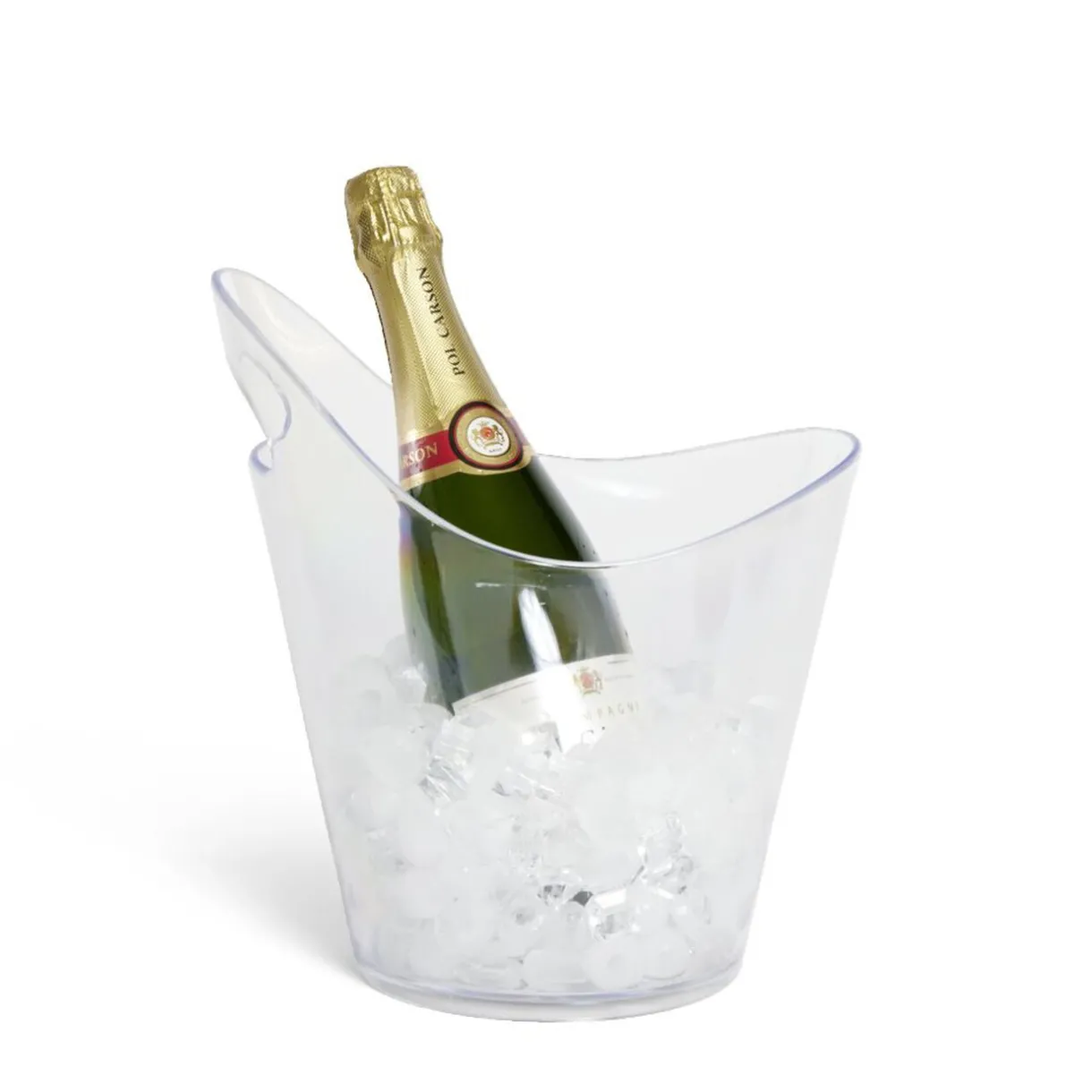 Gifi Seau à glaces 5L plastique transparent