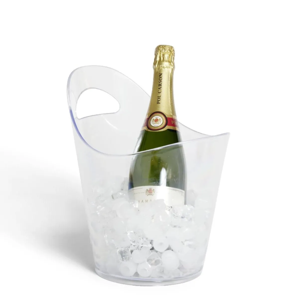 Gifi Seau à glaces 5L plastique transparent