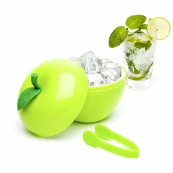 Gifi Seau à glacons forme pomme verte avec pince Discount