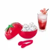 Gifi Seau à glacons forme tomate rouge avec pince