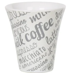 Gifi Service à café faïence ardoise gris blanc 6 personnes Sale