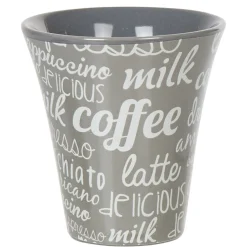 Gifi Service à café faïence ardoise gris blanc 6 personnes Sale