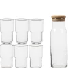 Gifi Service 7 pièces carafe et verre x6 Best