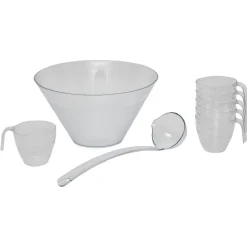 Gifi Service à punch en plastique transparent