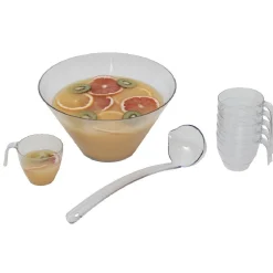 Gifi Service à punch en plastique transparent