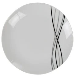 Gifi Service à vaisselle 12 pièces porcelaine blanche