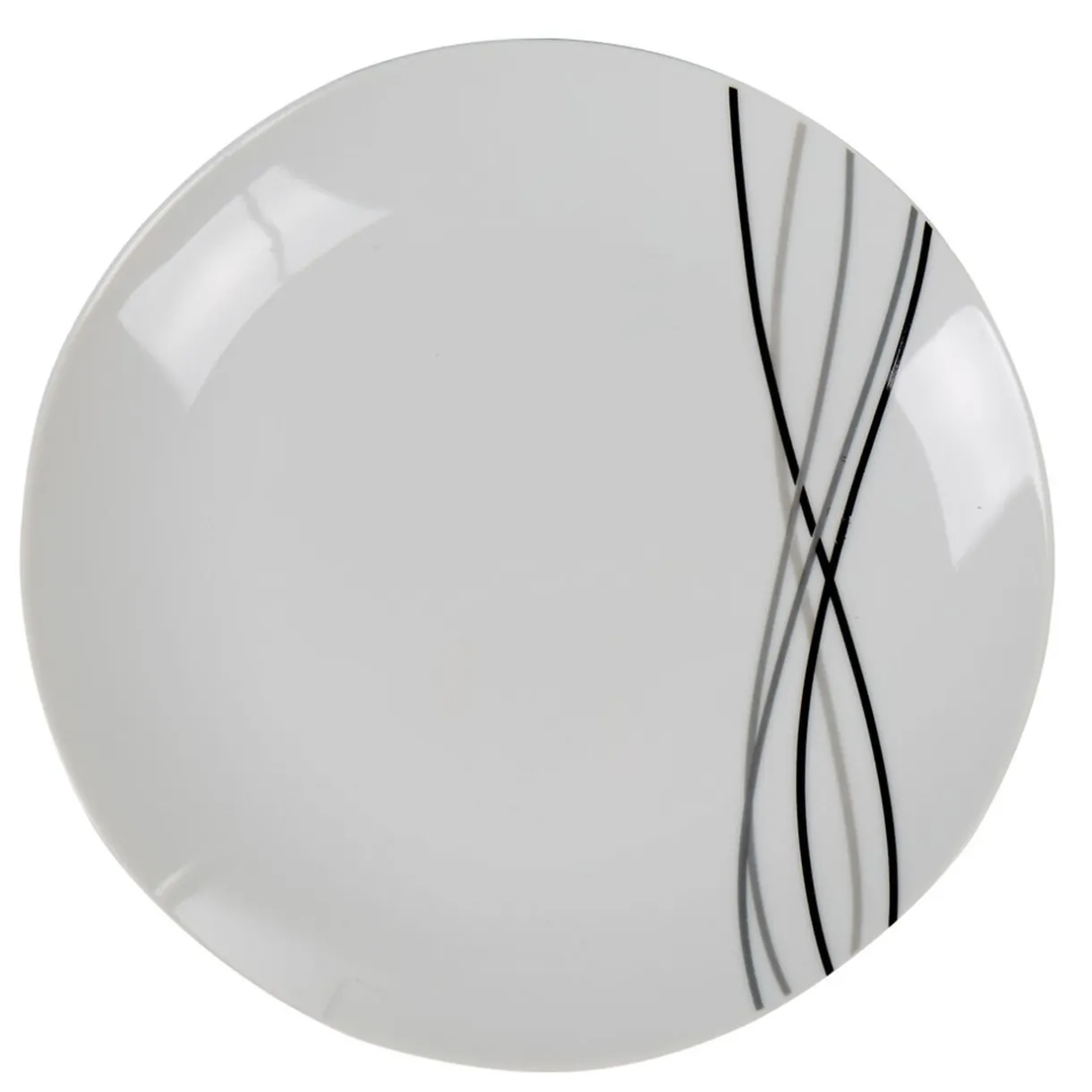Gifi Service à vaisselle 12 pièces porcelaine blanche