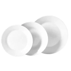 Gifi Service à vaisselle blanc rond 18 pièces Hot