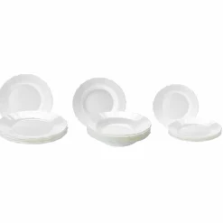 Gifi Service à vaisselle Louis XV Arcopal blanc 18 pièces Clearance