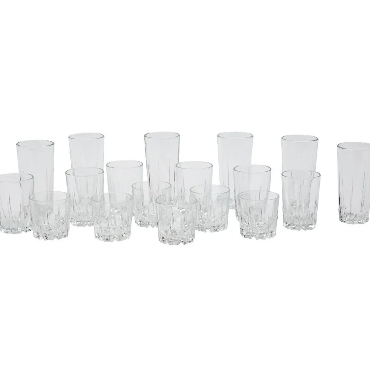Gifi Service 18 verres transparents Versailles Online