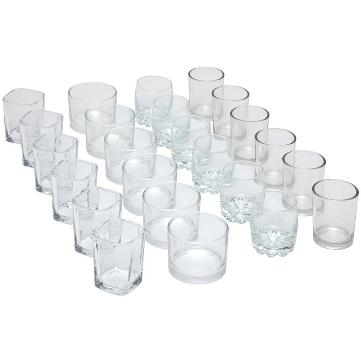 Gifi Service 24 verrines en verre